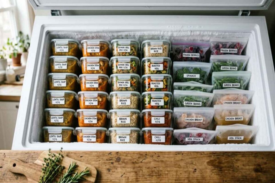 smart freezer organization