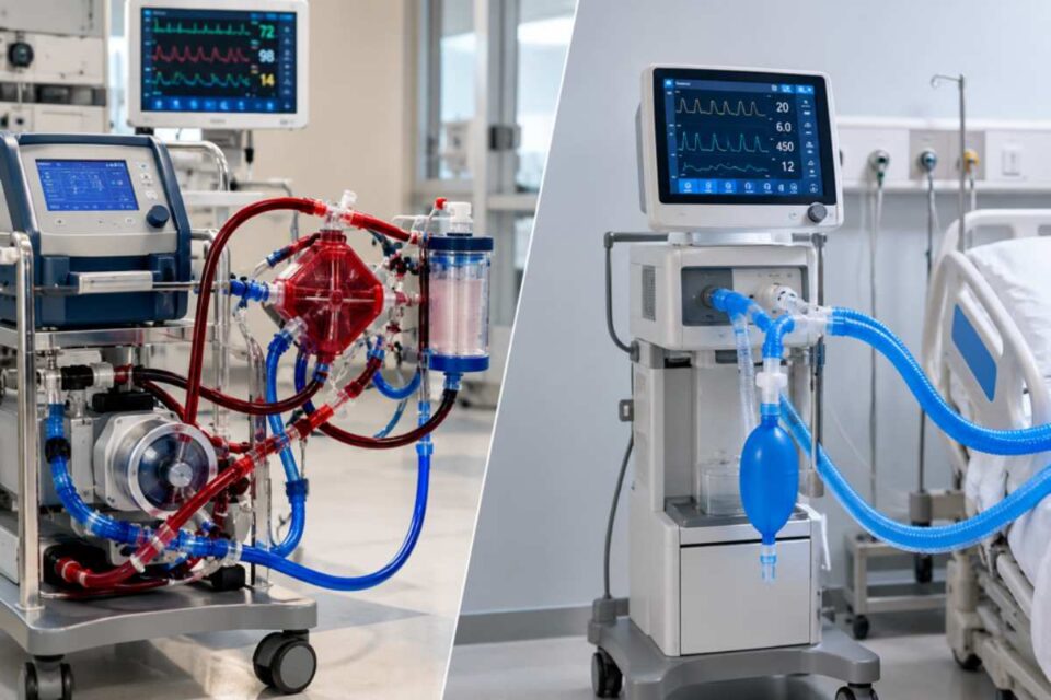 ecmo vs ventilator